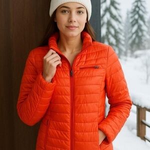 Spyder Pink Insulated Ski Puffer Jacket Coat Size Small